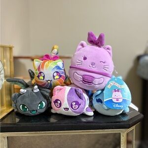 Disney Plush Toy Collection - Purple, Rainbow, Gray, Blue